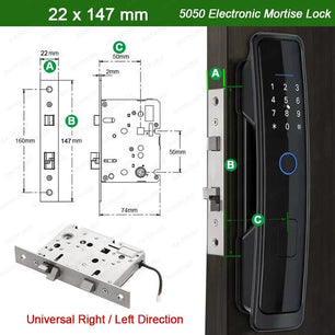 RayKube Aluminium Alloy Fingerprint Digital Smart Door Lock