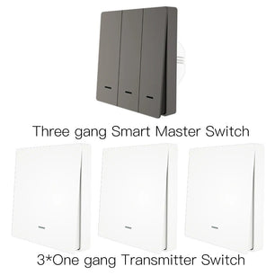 Moes 10A Plastic Panel Remote Control Light Touch Panel Switch