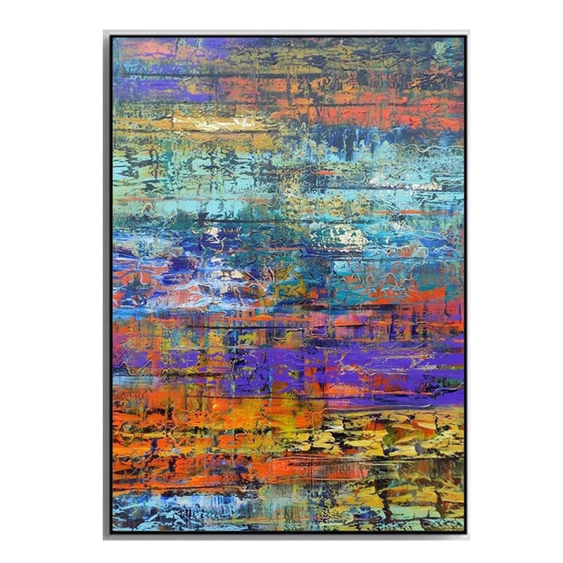 100% Canvas Modern Abstract Handmade Elegant Artwork Oil Painting