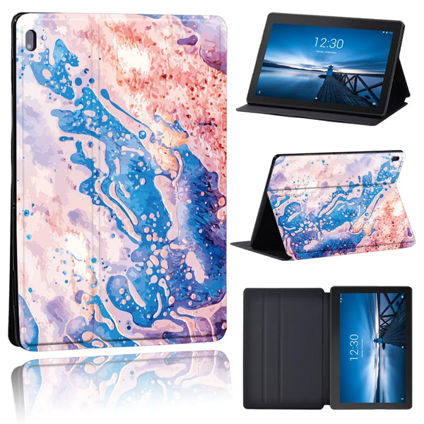 Leather Shockproof Abstract Tablet Cover Compatible For Lenovo