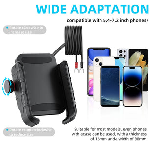 Adjustable 360 Degree USB Charging Universal Mobile Phone Holder