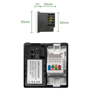 Bseed 16A Glass Panel Touch Light Wall Wireless Socket Switch