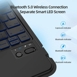 Bluetooth Backlight Keyboard For Samsung Galaxy Tab S7/S8/S9/S9FE