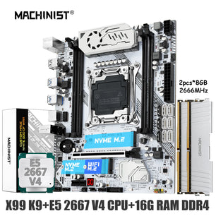 Machinist LGA 2011-3 Intel Xeon E5 2667 V4 Desktop Motherboard Set