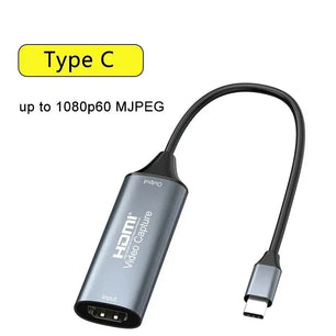 USB 2.0 3.0 1080P Type-C HDMI Video Capture Card For MacBook