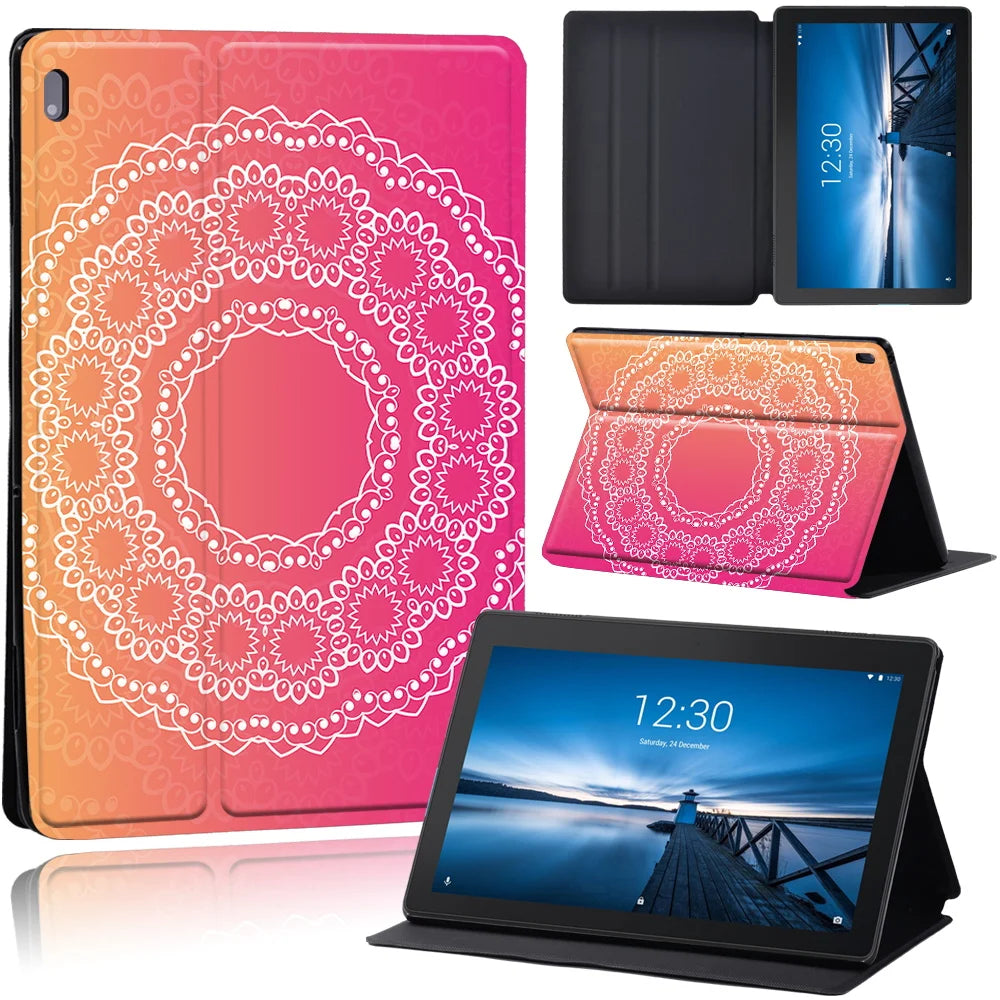 Leather Shockproof Folio Cover Compatible For Lenovo Tablet