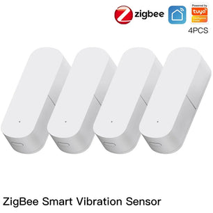 Moes Plastic Zigbee Smart Vibration Detection Security Sensor