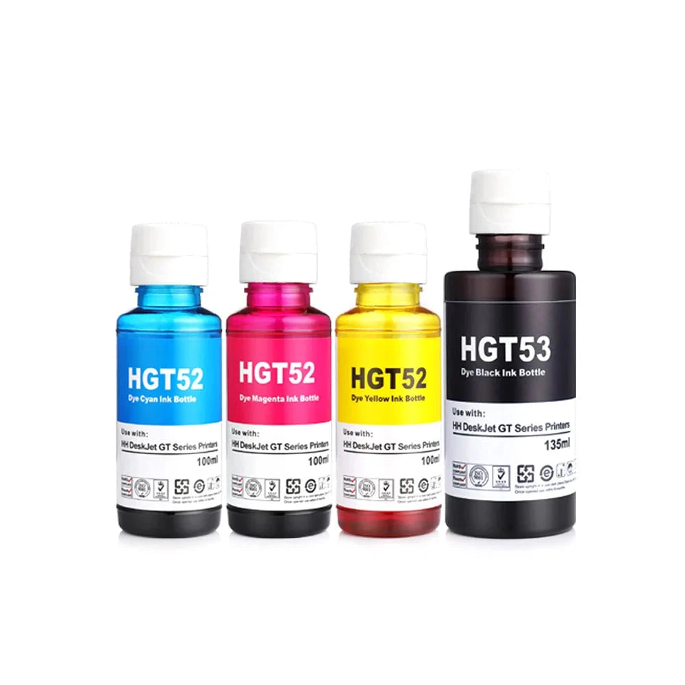 GT52 GT53XL Dye Ink Refill For HP Smart Tank 319 410 419 500 502