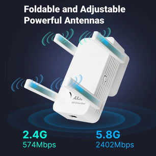 574Mbps 2400Mbps Wireless Dual Band Long Range WIFI Extender