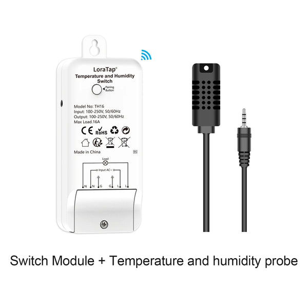 LoraTap Plastic Smart Wireless Temperature and Humidity Switch