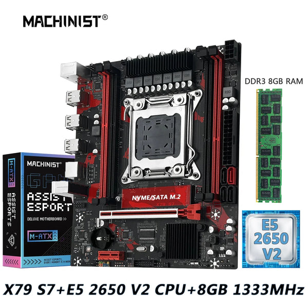 Machinist LGA 2011-3 Intel Xeon E5 2650 V2 Desktop Motherboard Set