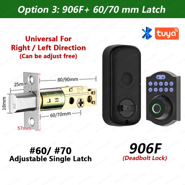 RayKube Aluminium Alloy Fingerprint Digital Smart Door Lock