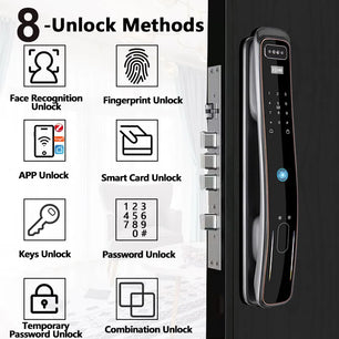 RayKube Aluminium Alloy Fingerprint Digital Smart Door Lock