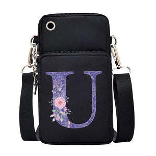 100% Canvas Waterproof Zipper Closure Crossbody Bag For Mobile