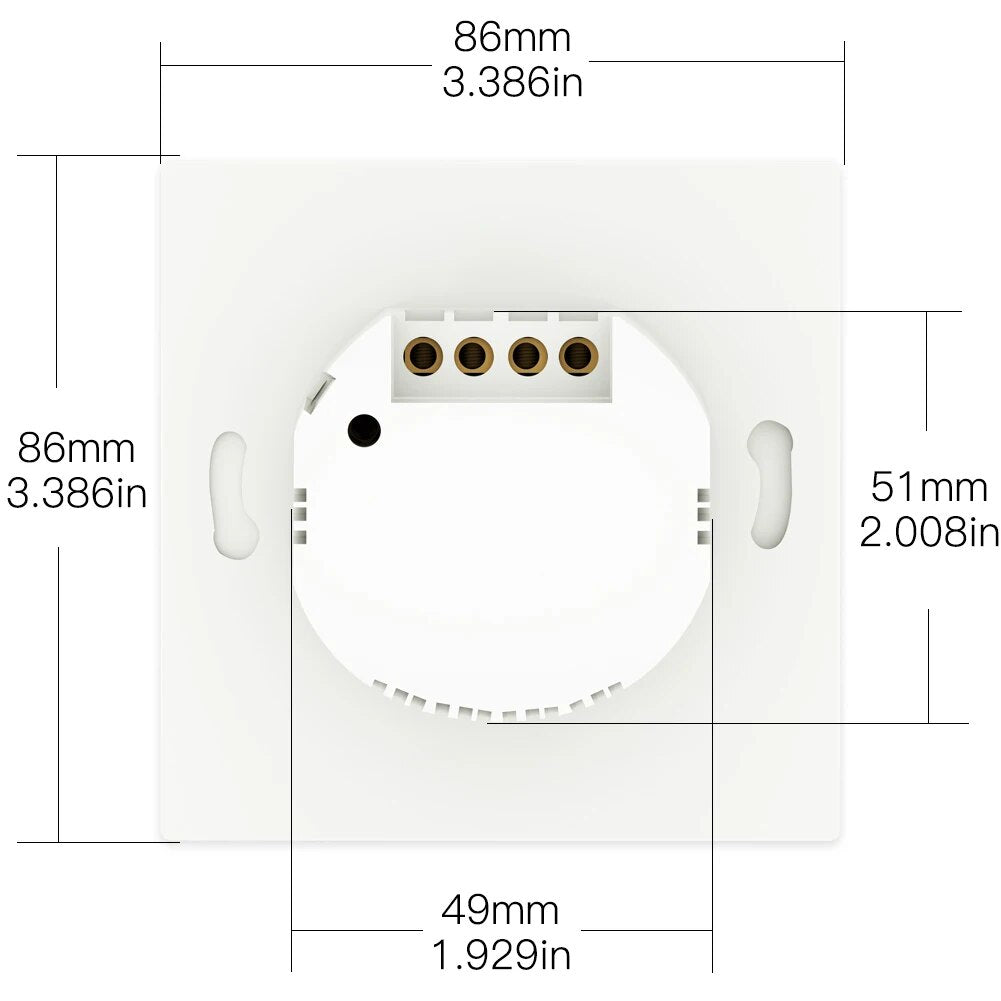 Moes 10A Plastic Panel Remote Control Light Touch Panel Switch