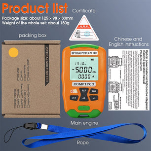 2-IN-1 Hybrid Optic Reflectometer Single Mode Fiber Cable Tester