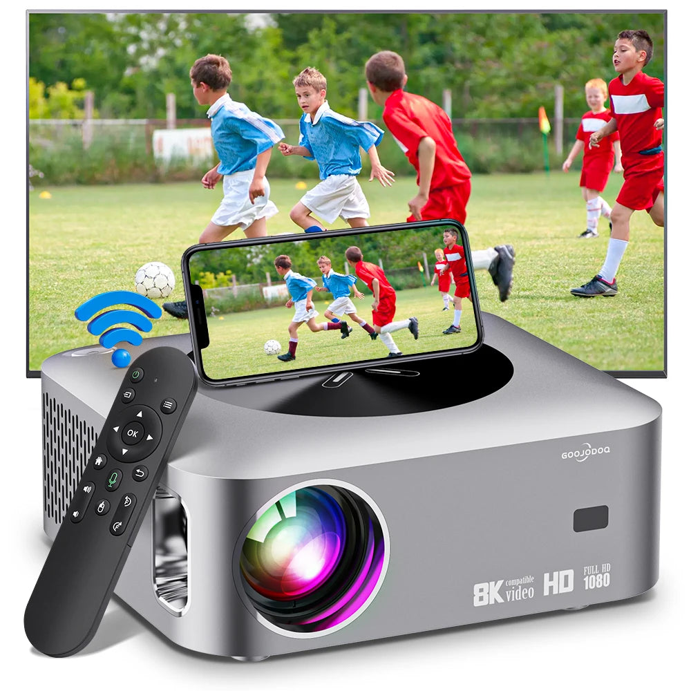 Plastic 1080P Full HD WIFI Home Theater Mini Video Projector