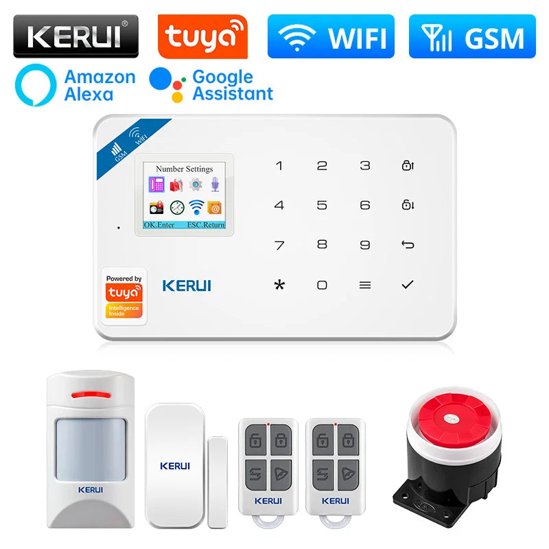 Kerui Plastic Smart Wireless Home Door Windows Security Sensor Kit