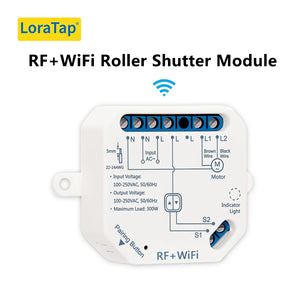 LoraTap 240V 300W Plastic WiFi Rolling Blinds Curtain Switch