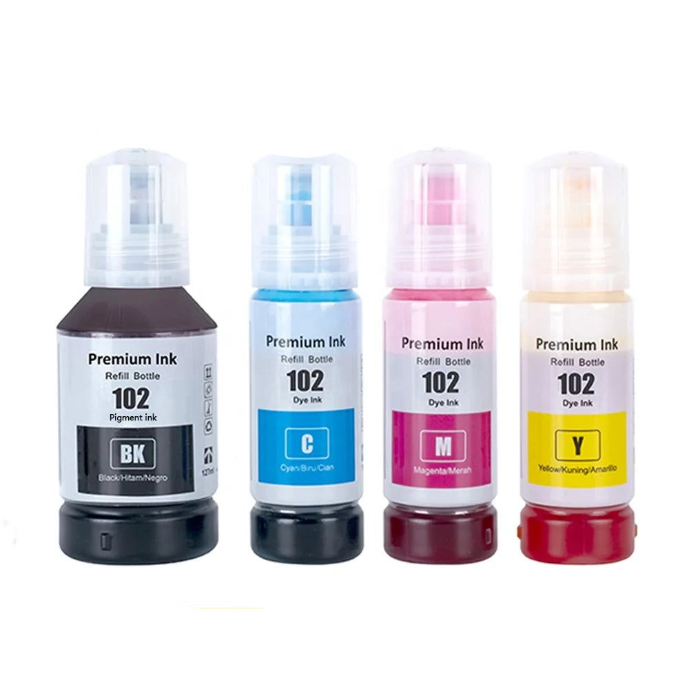 127ml Dye Ink Refill Compatible For Epson ET-2700/ET-2750/ET-2856