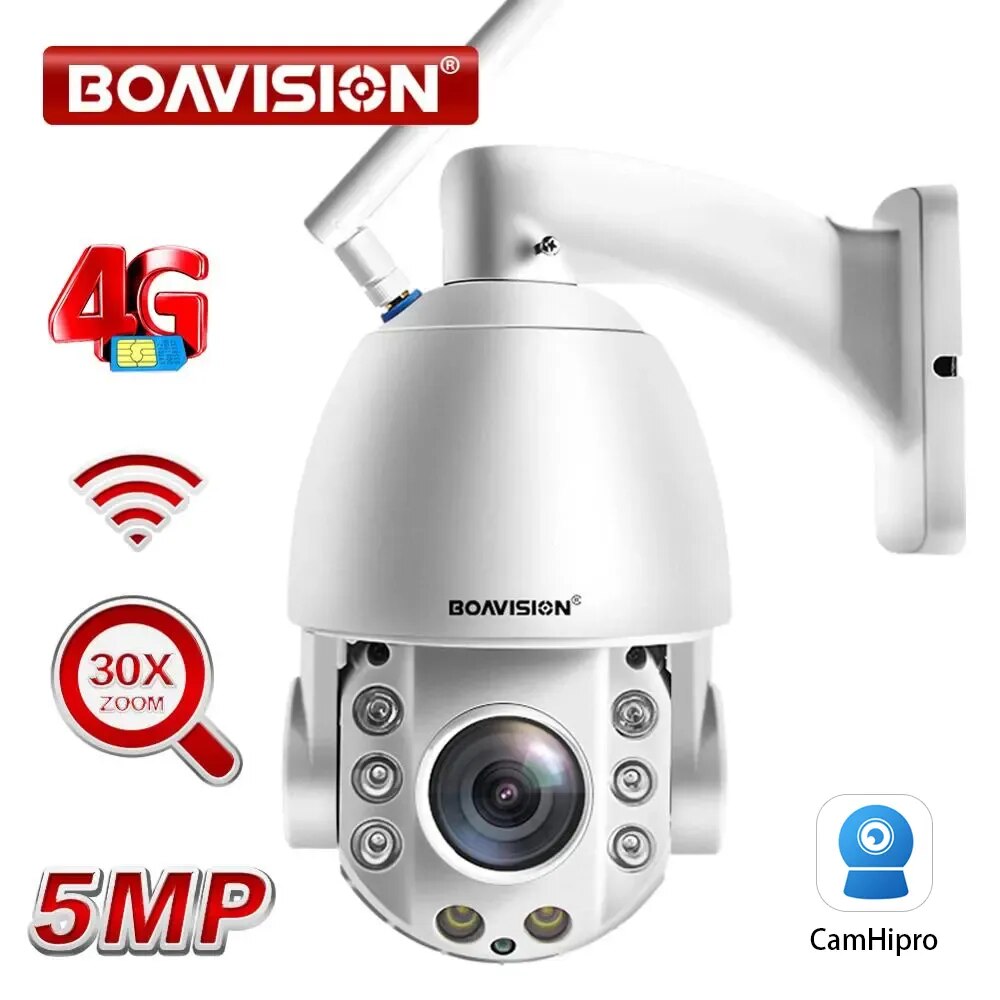 Boavision 5MP Night Vision High Speed Auto Tracking Dome Camera