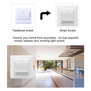 Moes Plastic Panel Voice Remote Control Wall Mounted Switch