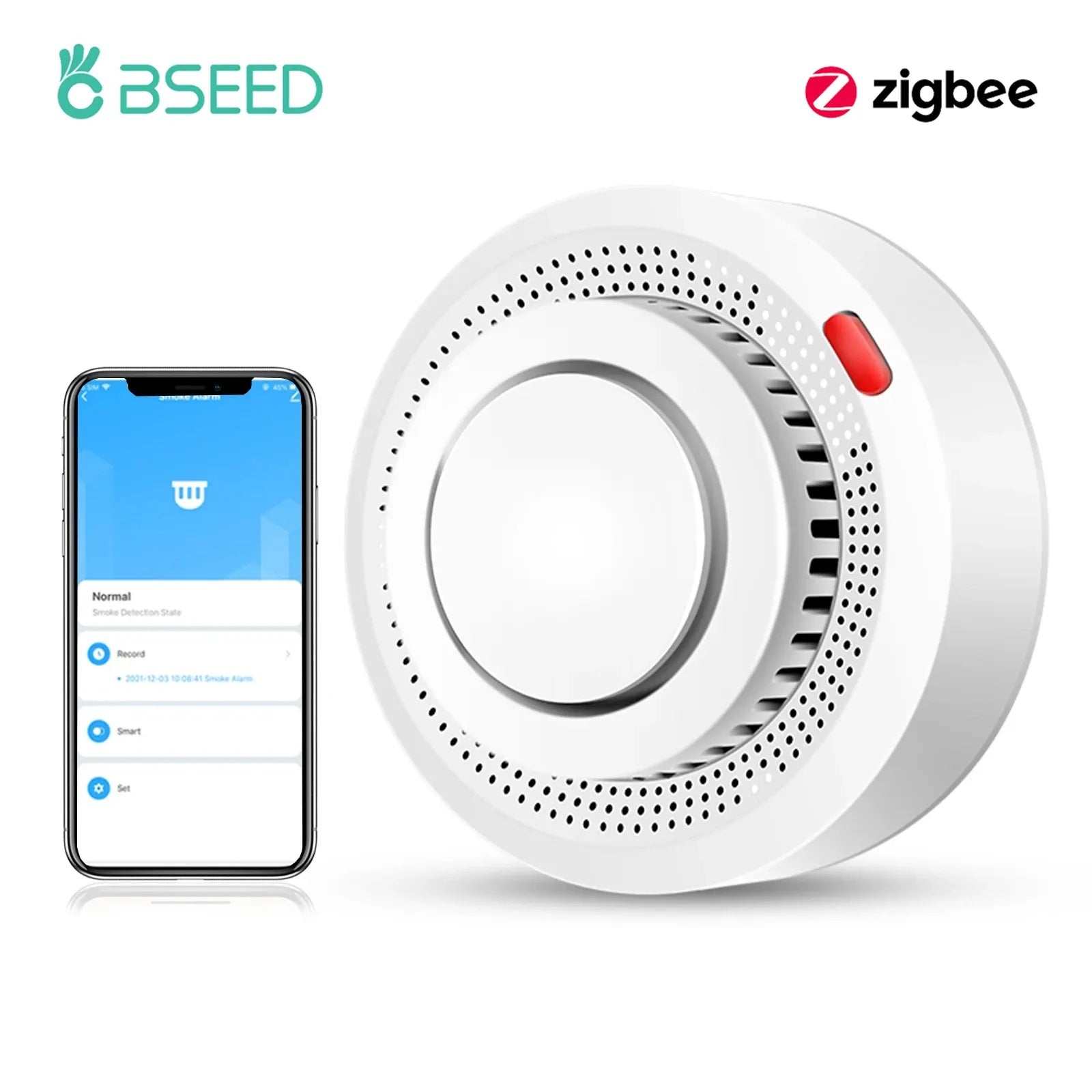 Bseed Plastic Smart Fire Smoke Alarm Detection Optical Sensor