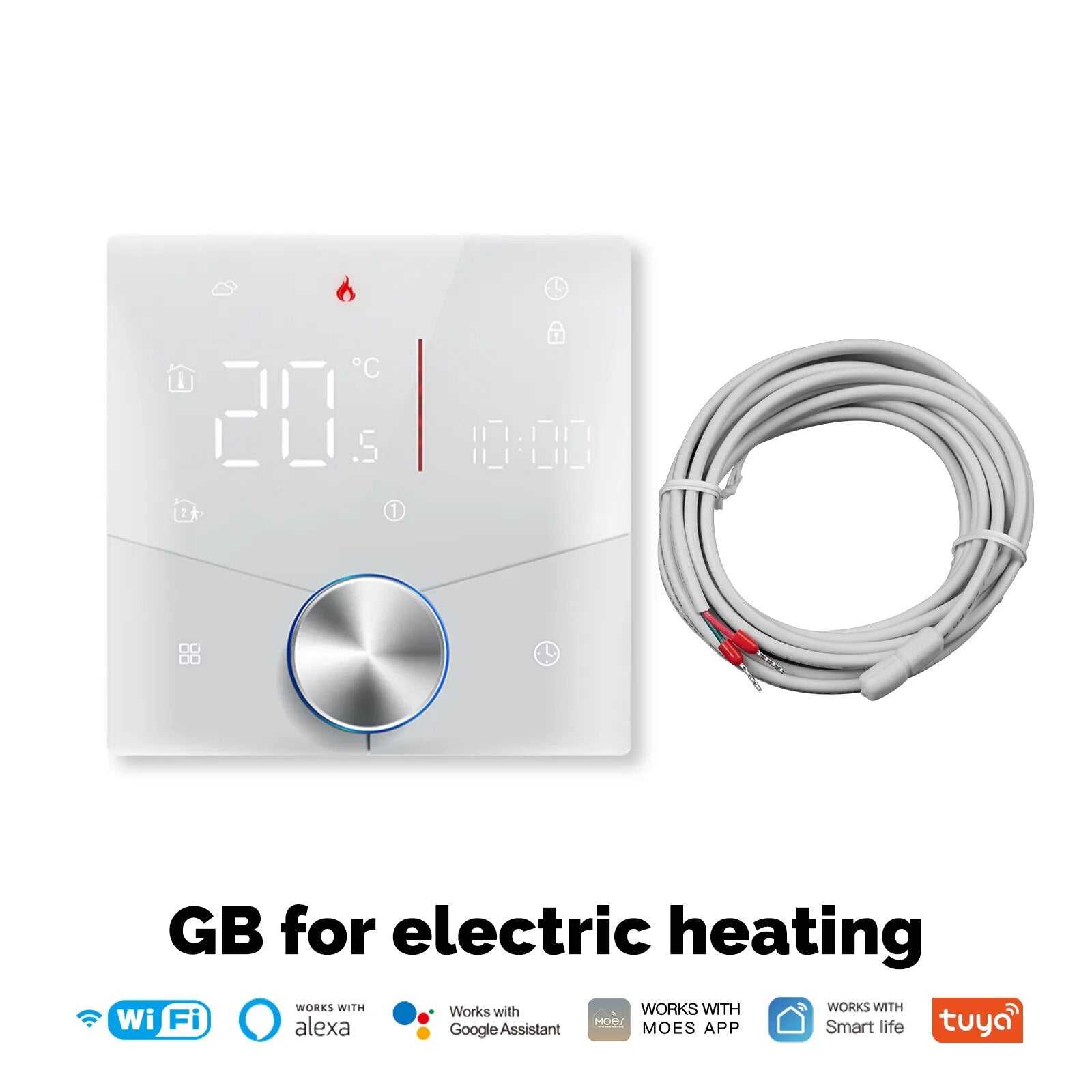 Moes IP20 WIFI Smart Heating Controller Knob Thermostat