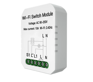 Moes 2.4GHz 1100W Plastic Automatic Wireless WIFI Switch Module