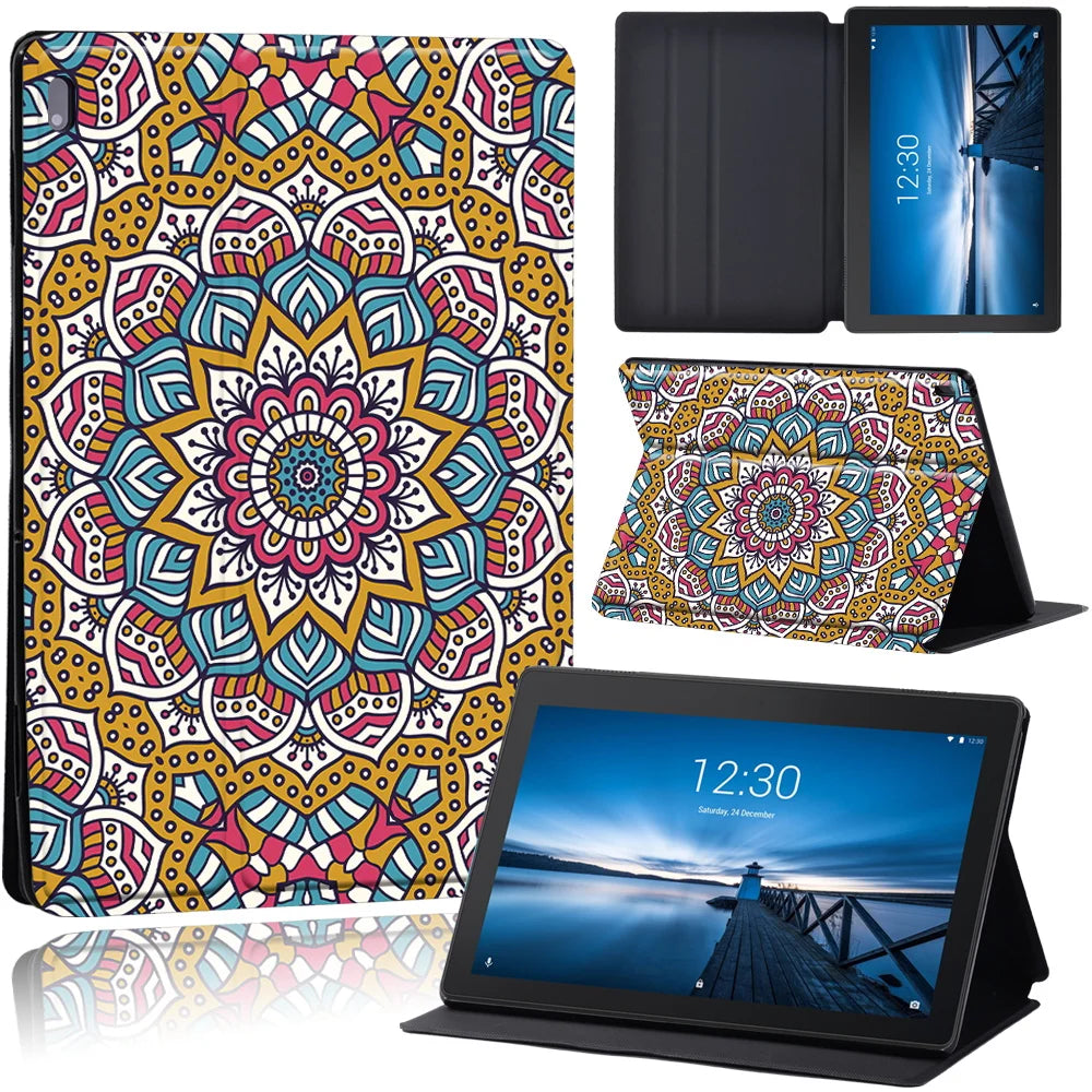 Leather Shockproof Folio Cover Compatible For Lenovo Tablet