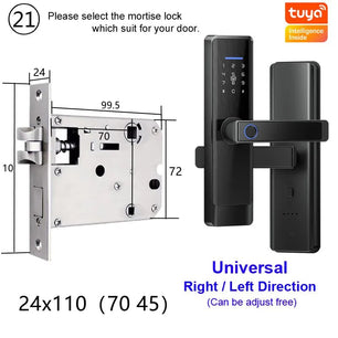 RayKube Aluminium Alloy Fingerprint Digital Smart Door Lock