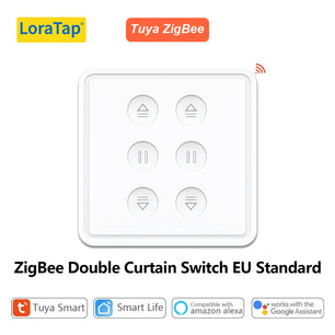 LoraTap 240V 300W Plastic WiFi Rolling Blinds Curtain Switch