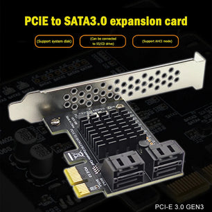 SATA III PCIe Card 4 Port 6Gbps SATA to PCI-e Converter