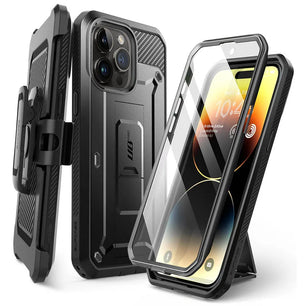 Polycarbonate Full-Body Rugged Bumper Case For iPhone 15 Pro