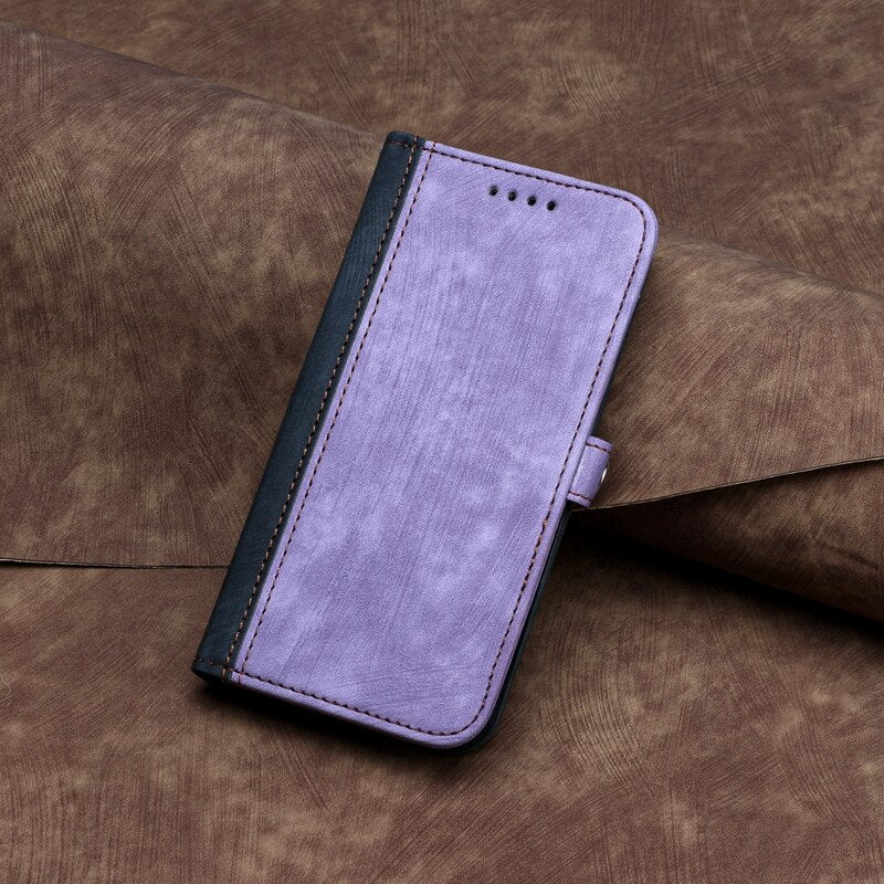 Leather Protective Elegant Flip Case For Samsung Galaxy S22