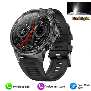 Silica Gel Smart Bluetooth Voice Support Round Shaped Sports Watch