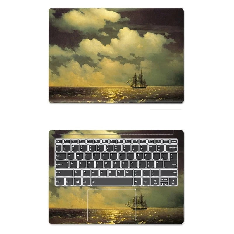 PVC Protective Sky Pattern Laptop Sticker Skin Cover