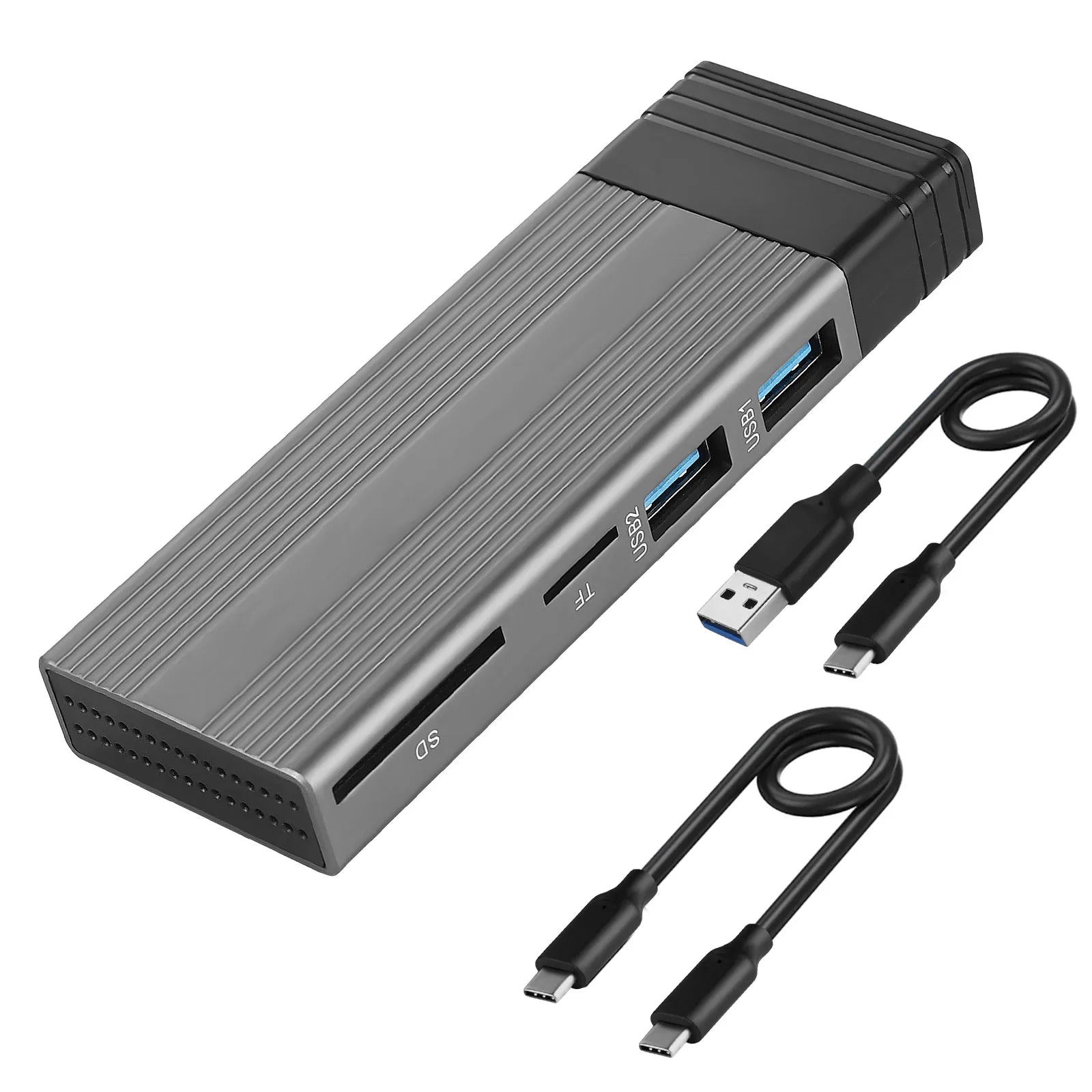 5-IN-1 Aluminum Alloy USB Type-C Splitter Docking Station Hub