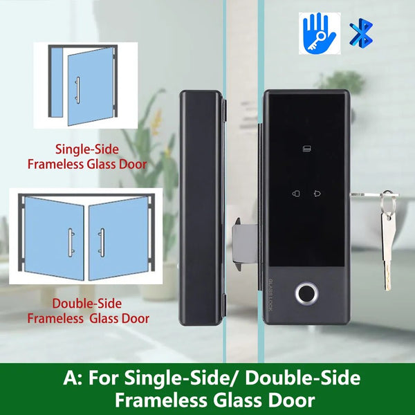 RayKube Aluminium Alloy Fingerprint Digital Smart Door Lock