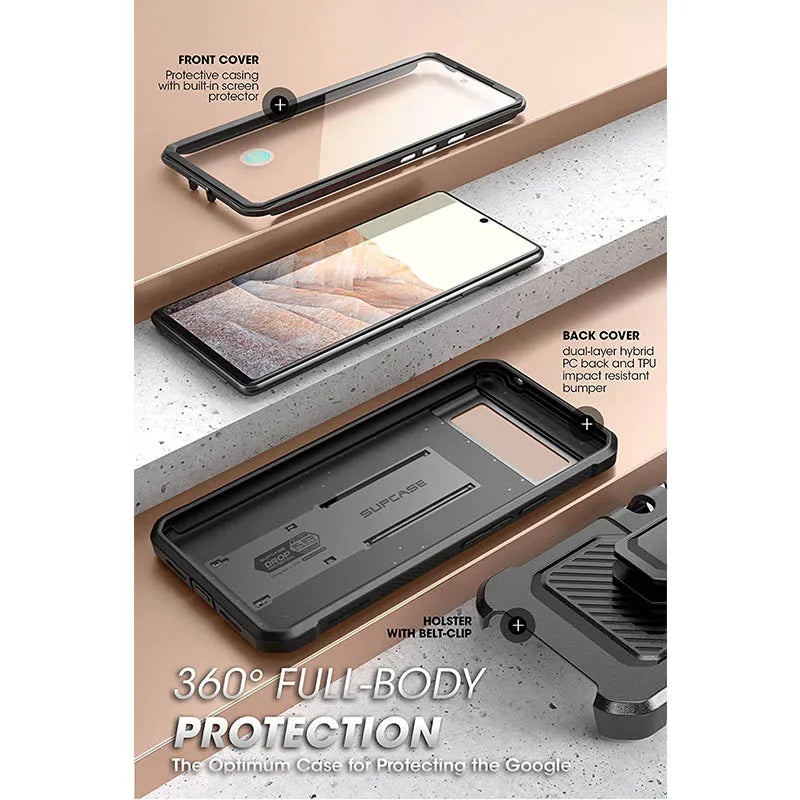 Polycarbonate Full-Body Dual Layer Case For Google Pixel 6A