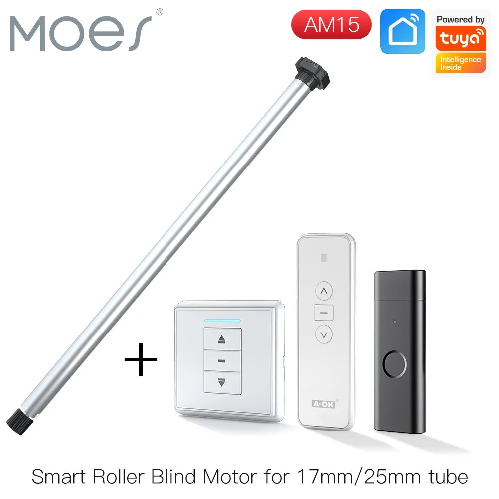 Moes Plastic Electric Remote Control Tubular Roller Blind Motor