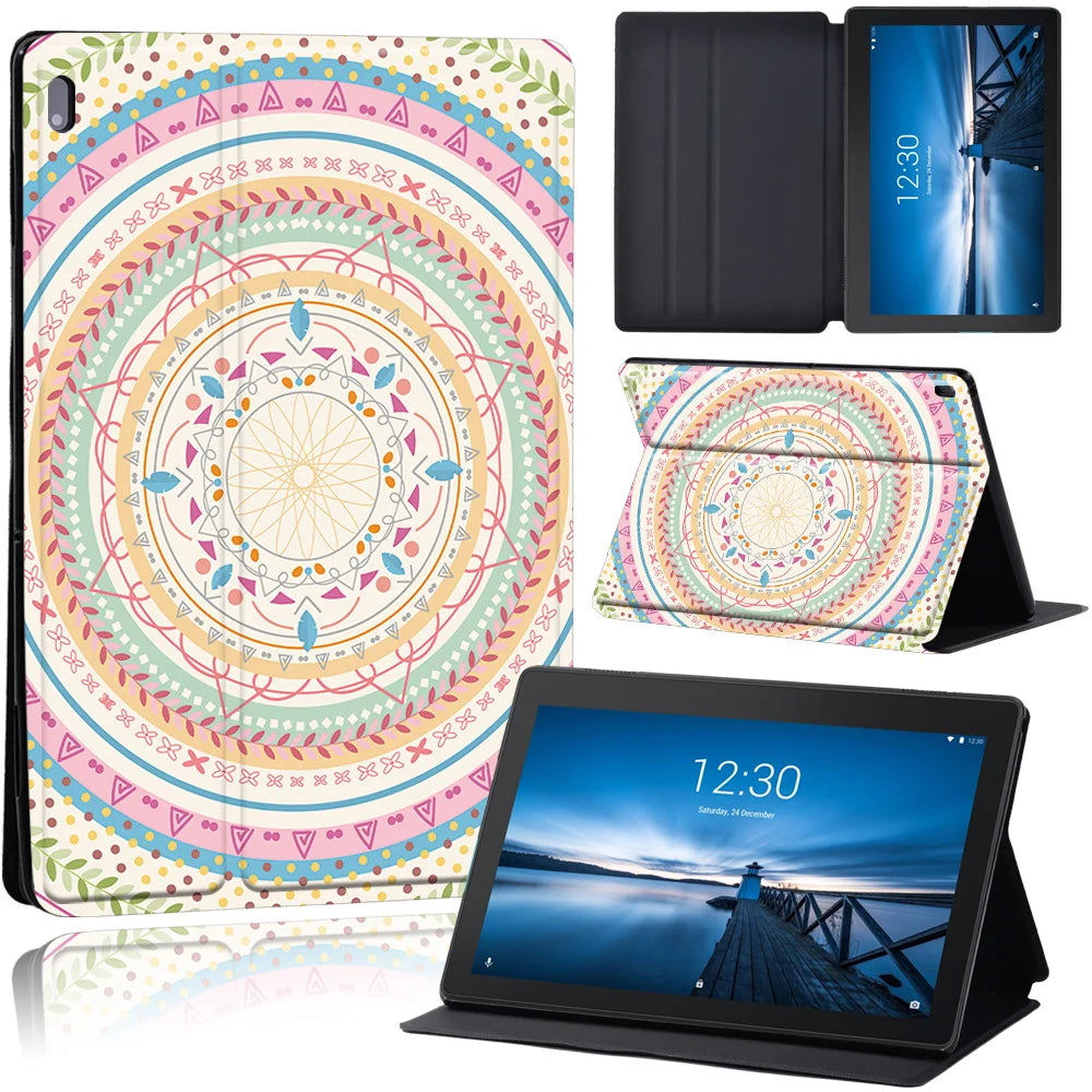 Leather Shockproof Folio Cover Compatible For Lenovo Tablet