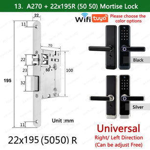 RayKube Aluminium Alloy Fingerprint Digital Smart Door Lock