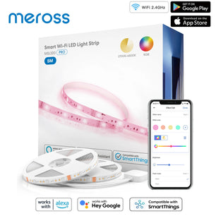 Meross Smart WiFi Compatible Alexa Google RGB LED Strip Lights