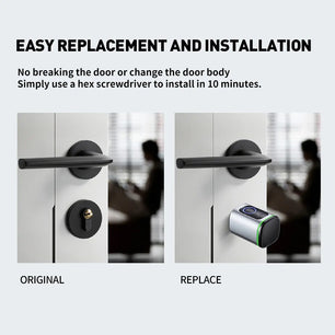 RayKube Aluminium Alloy Fingerprint Digital Smart Door Lock