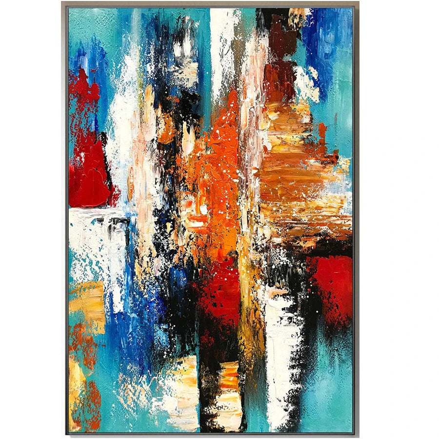 100% Canvas Modern Abstract Handmade Elegant Artwork Oil Painting