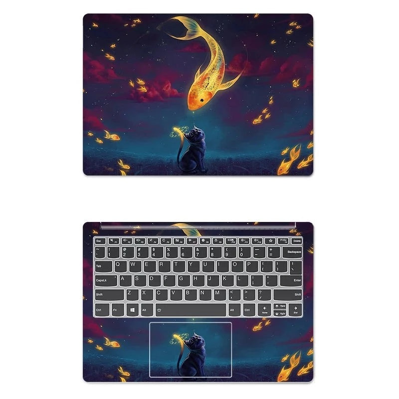 PVC Protective Sky Pattern Laptop Sticker Skin Cover