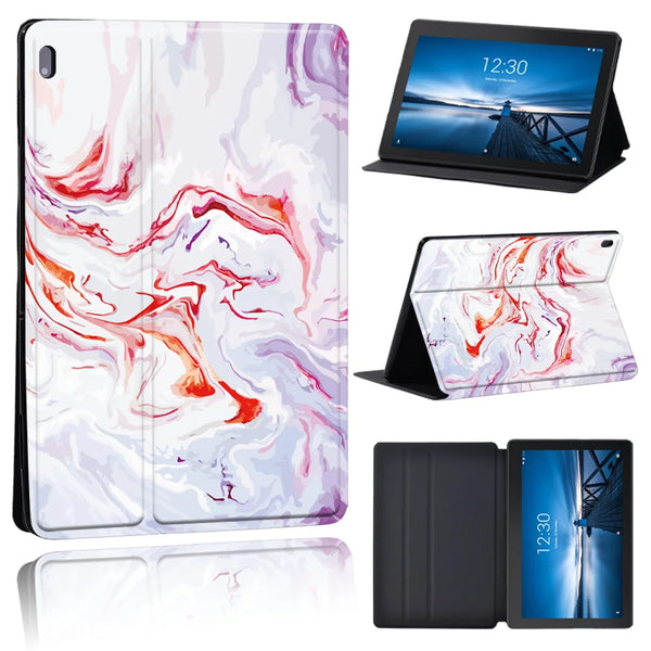 Leather Shockproof Abstract Tablet Cover Compatible For Lenovo