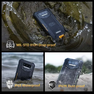 Rubber Rugged 10000mAh 4GB RAM 64GB 6.52 Inches FHD Smart Phone