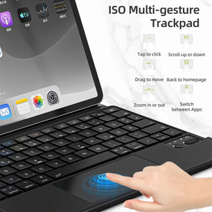 Magnetic Case Keyboard For iPad Pro 11 2024 iPad Air 4/5/6 Pro 11 2018-2022